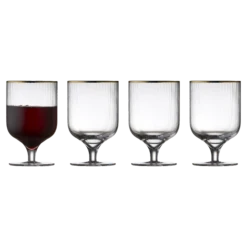 Lyngby Glas Palermo Gold Weinglas 4 Stck.