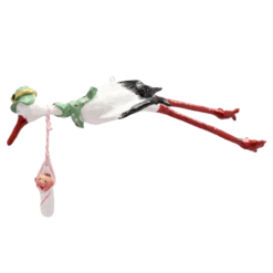 Storch Rasmus Mädchen Figur