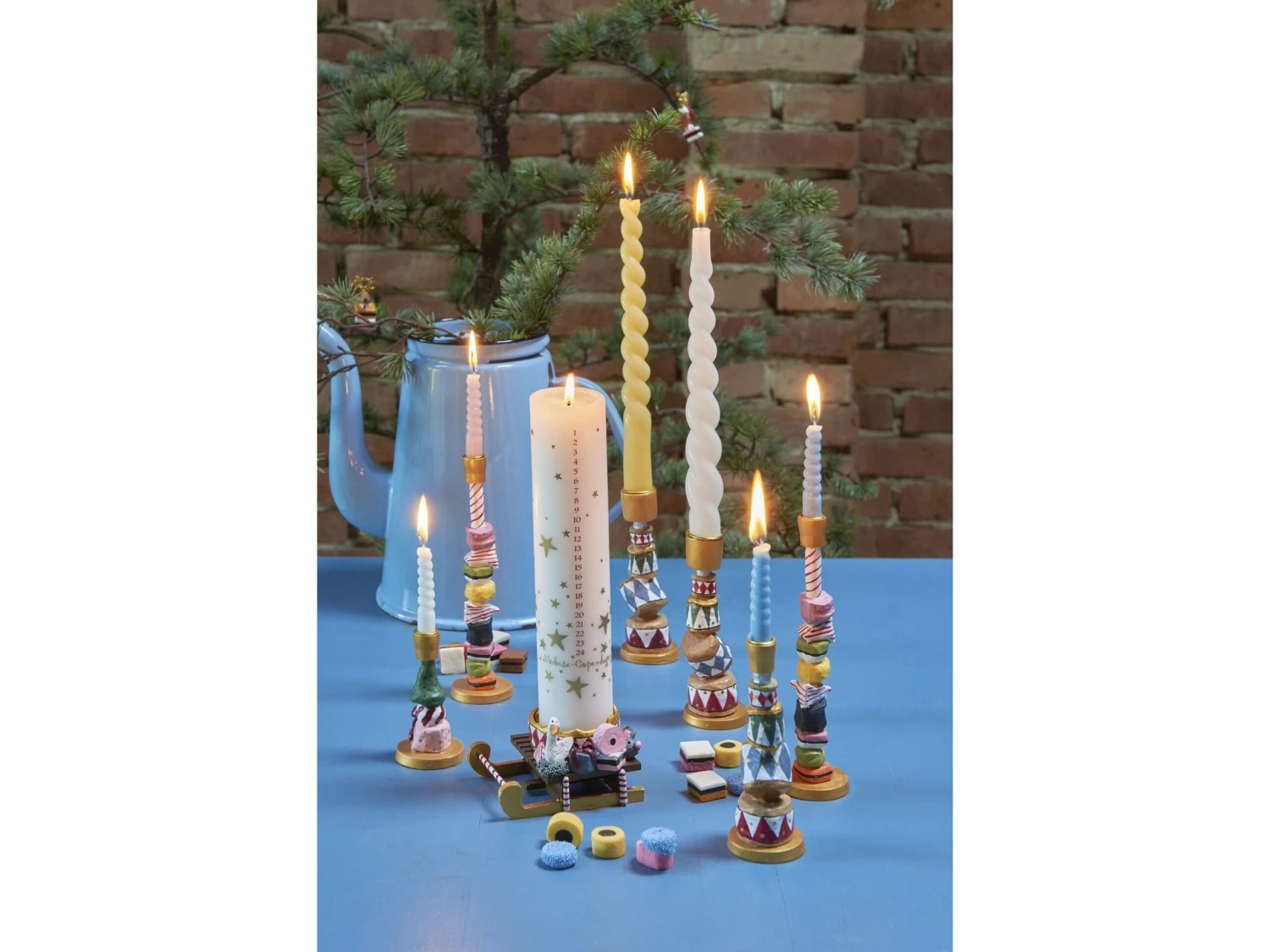 Trommelturm Kerzenhalter F/dünne Stabkerze 6 Trommelturm Kerzenhalter F/dünne Stabkerze – Bild 4