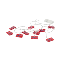 LED-kette Norwegischen Flaggen