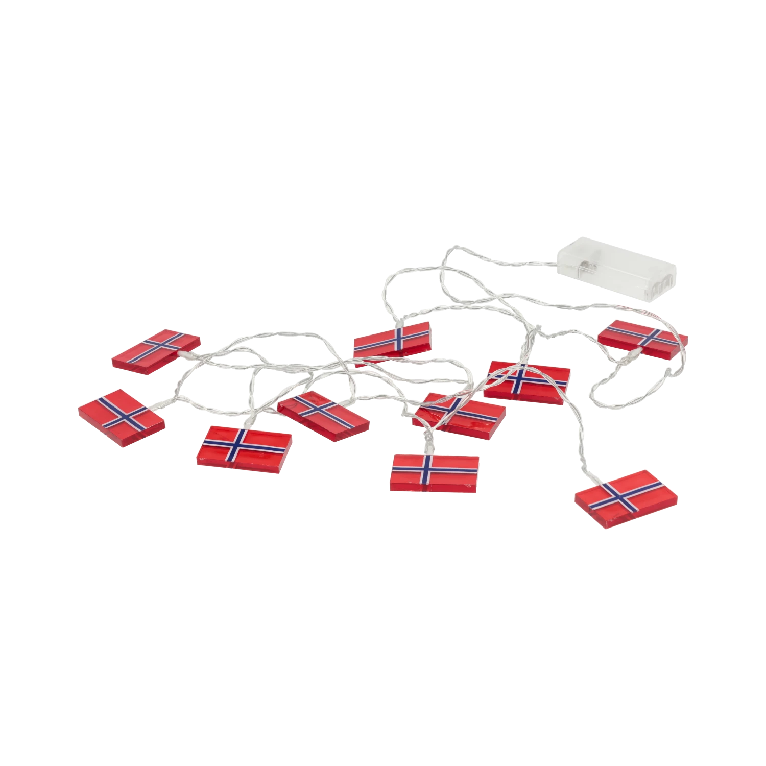 LED-kette Norwegischen Flaggen 3 LED-kette Norwegischen Flaggen