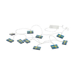 LED-kette Schwedischen Flaggen