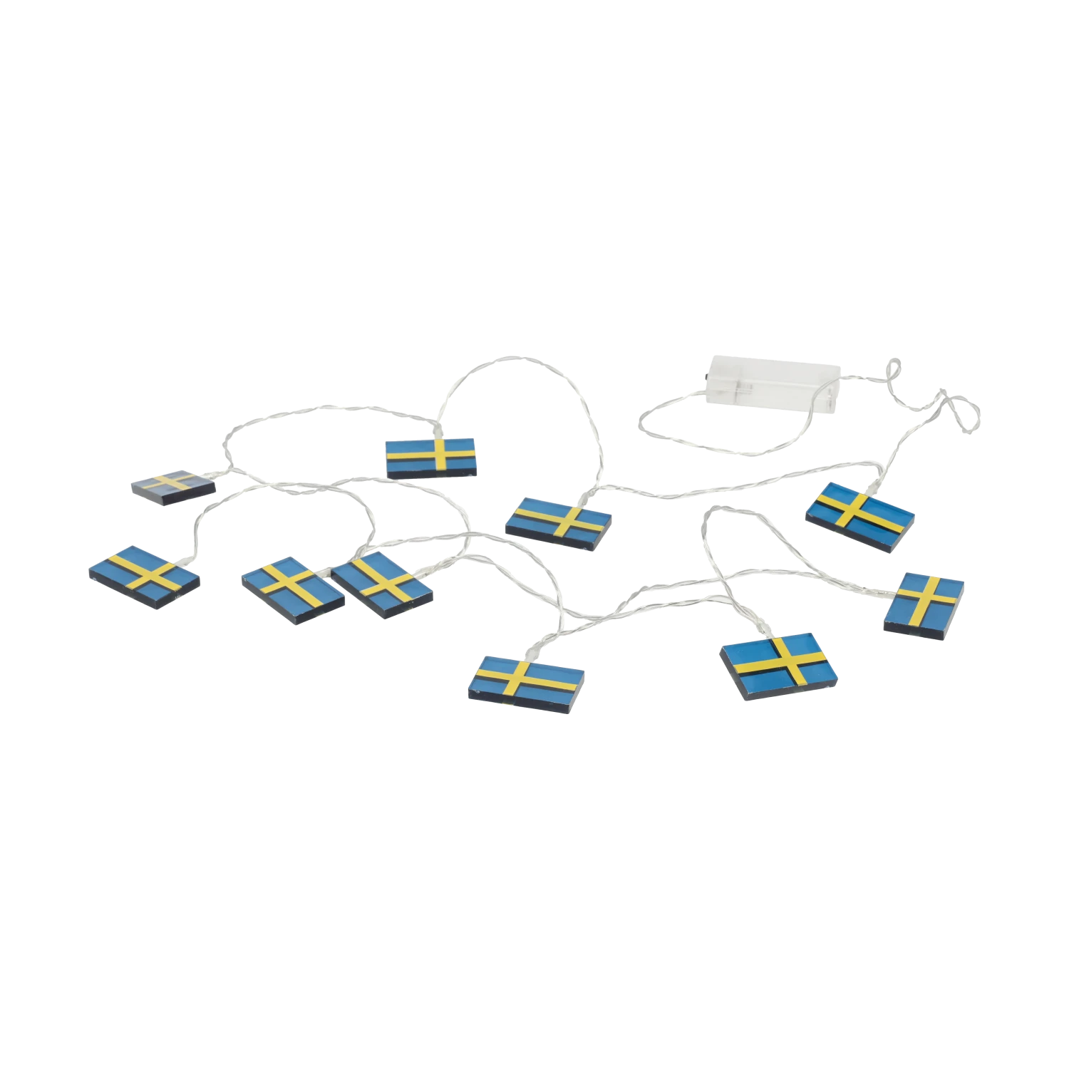 LED-kette Schwedischen Flaggen 3 LED-kette Schwedischen Flaggen