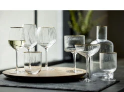 Lyngby Glas Palermo Gold Weissweinglas 4 Stck. -Heimdekoration 27578 env 1 2202 high