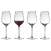 Lyngby Glas Palermo Gold Rotweinglas 4 Stck. -Heimdekoration 27579